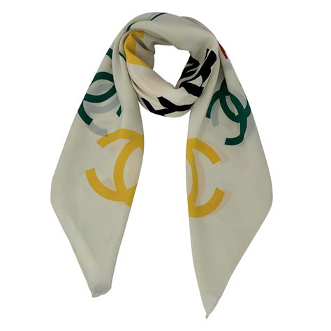 chanel scarf silk price|chanel price of women scarf.